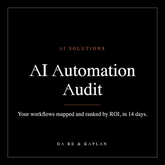 AI Automation Audit — Da Re & Kaplan AI Solutions